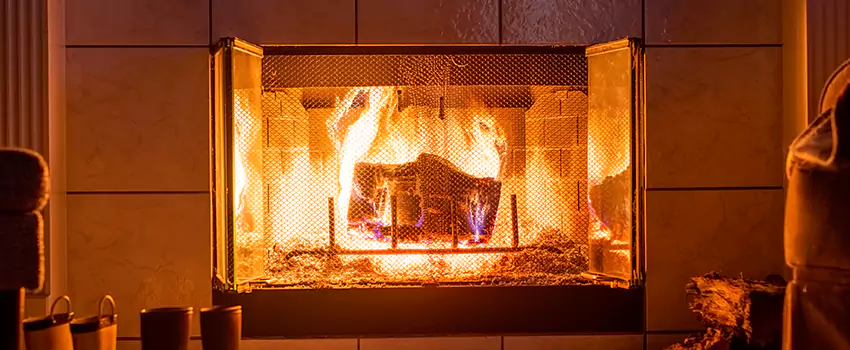 Mendota Hearth Landscape Fireplace Installation in Valrico, Florida